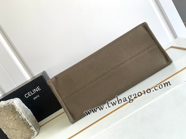 Celine專櫃Tote Cacbs2023秋冬最新系列購物包 196762 賽琳方形深褐色大號徽標logo字母托特手提包 sldj2374